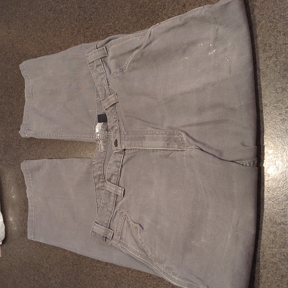 Carhartt Rugged Flex Canvas Work Pant With Caulking And Grease Marks - Picture 5 of 12